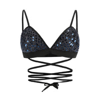 Joyfunear Halter Handmade Shiny Rhinestones Crop Top Backless Summer Beach Chic Party Bralette Cropped Sexy Women Tank Top - Hobbyvillage