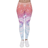 Zohra Brands Women Fashion Legging Aztec Round Ombre Printing leggins Slim High Waist  Leggings Woman Pants - Hobbyvillage