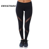 CHRLEISURE Sexy Women Leggings Gothic Insert Mesh Design Trousers Pants Big Size Black Capris Sportswear New Fitness Leggings - Hobbyvillage