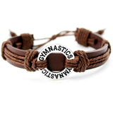 Volleyball Football Soccer Softball Lacrosse Hockey Basketball Calisthenics Charm Leather Bracelets Women Men Unisex Jewelry - Hobbyvillage