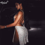 2017 Kendall Jenner's Birthday Dress Silver metal  Dress Dancing party wear Sexy ladies night club vestidos High quality dresses - Hobbyvillage