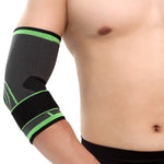 2018 Elastic Bandage Gym Sport Compression Adjustable Elbow Protective Pad Absorb Sweat Basketball Tennis Arm Sleeve Warmer - Hobbyvillage