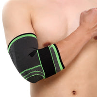 2018 Elastic Bandage Gym Sport Compression Adjustable Elbow Protective Pad Absorb Sweat Basketball Tennis Arm Sleeve Warmer - Hobbyvillage