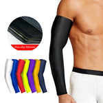 1Pcs Breathable Quick Dry UV Protection Running Arm Sleeves Basketball Elbow Pad Fitness Armguards Sports Cycling Arm Warmers - Hobbyvillage