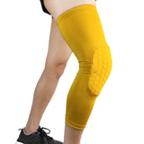 1PCS Breathable Sports Football Basketball Knee Pads Honeycomb Knee Brace Leg Sleeve Calf Compression Knee Support Protection - Hobbyvillage