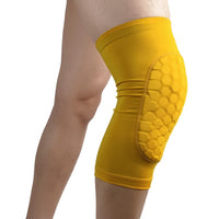 1PCS Honeycomb Basketball Knee pads Leg Sleeves Cellular Football Volleyball Soccer Kneepad Calf Support Ski Cycling Leg warmer - Hobbyvillage