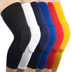 1PCS Breathable Sports Football Basketball Knee Pads Honeycomb Knee Brace Leg Sleeve Calf Compression Knee Support Protection - Hobbyvillage