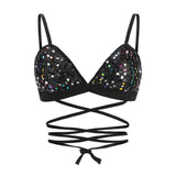 Joyfunear Halter Handmade Shiny Rhinestones Crop Top Backless Summer Beach Chic Party Bralette Cropped Sexy Women Tank Top - Hobbyvillage
